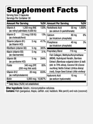 Biotin Collagen & Keratin Capsules Biotin Collagen & Keratin Capsules