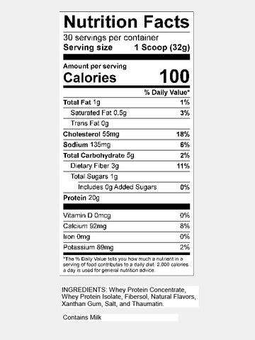 Whey Protein Vanilla Flavor Whey Protein Vanilla Flavor